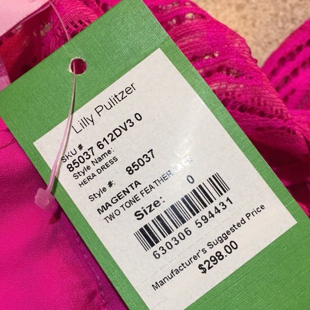 Fuchsia Pink Lilly Pulitzer Dress - Picture 5 of 5